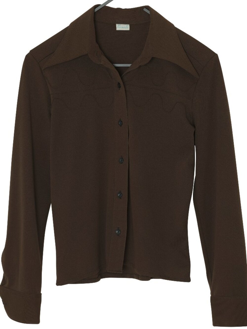 1972–1978, Spanish Shirt-Blouse with Rodeo-Derived Scalloped Stitching